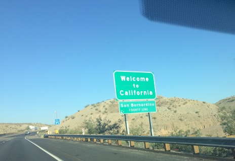 Entering California on I-40 at Needles.